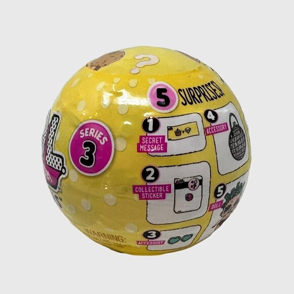 LOL Surprise Lil Sisters Series 3 Doll Sugar Queen Or Cosmic Queen Gold Ball - Picture 4 of 10